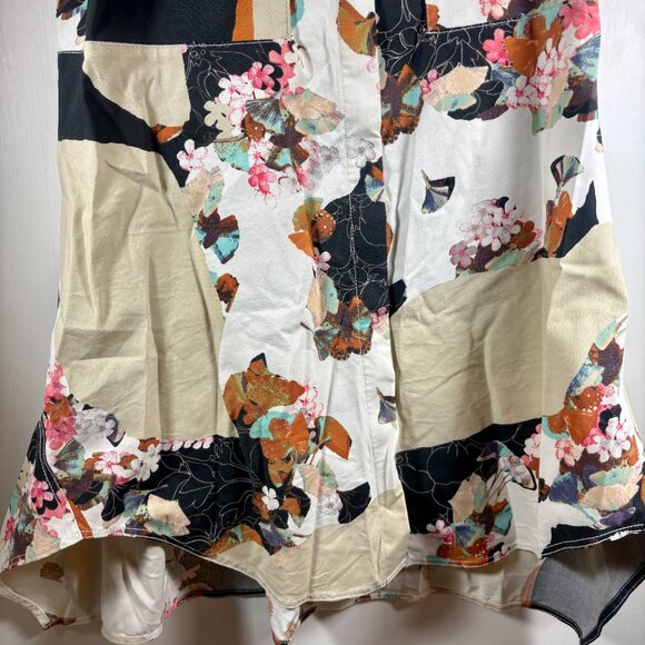 3.1 PHILIP LIM x TARGET | Multicolored Floral Print Dress | Asymetrical Hem | XL - Picture 5 of 10